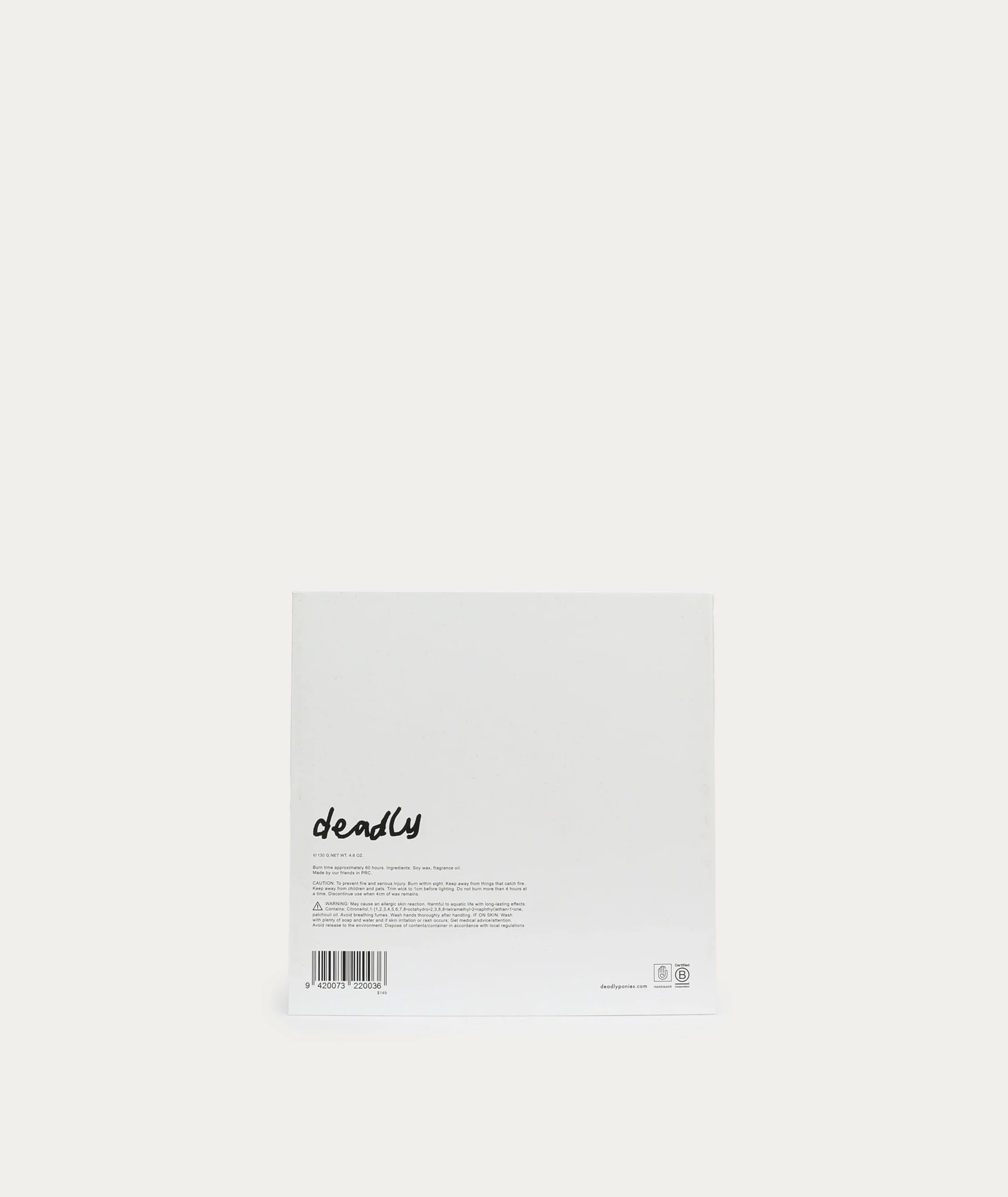 Deadly Ponies x Dan Arps Candle - Deadly - Image 7
