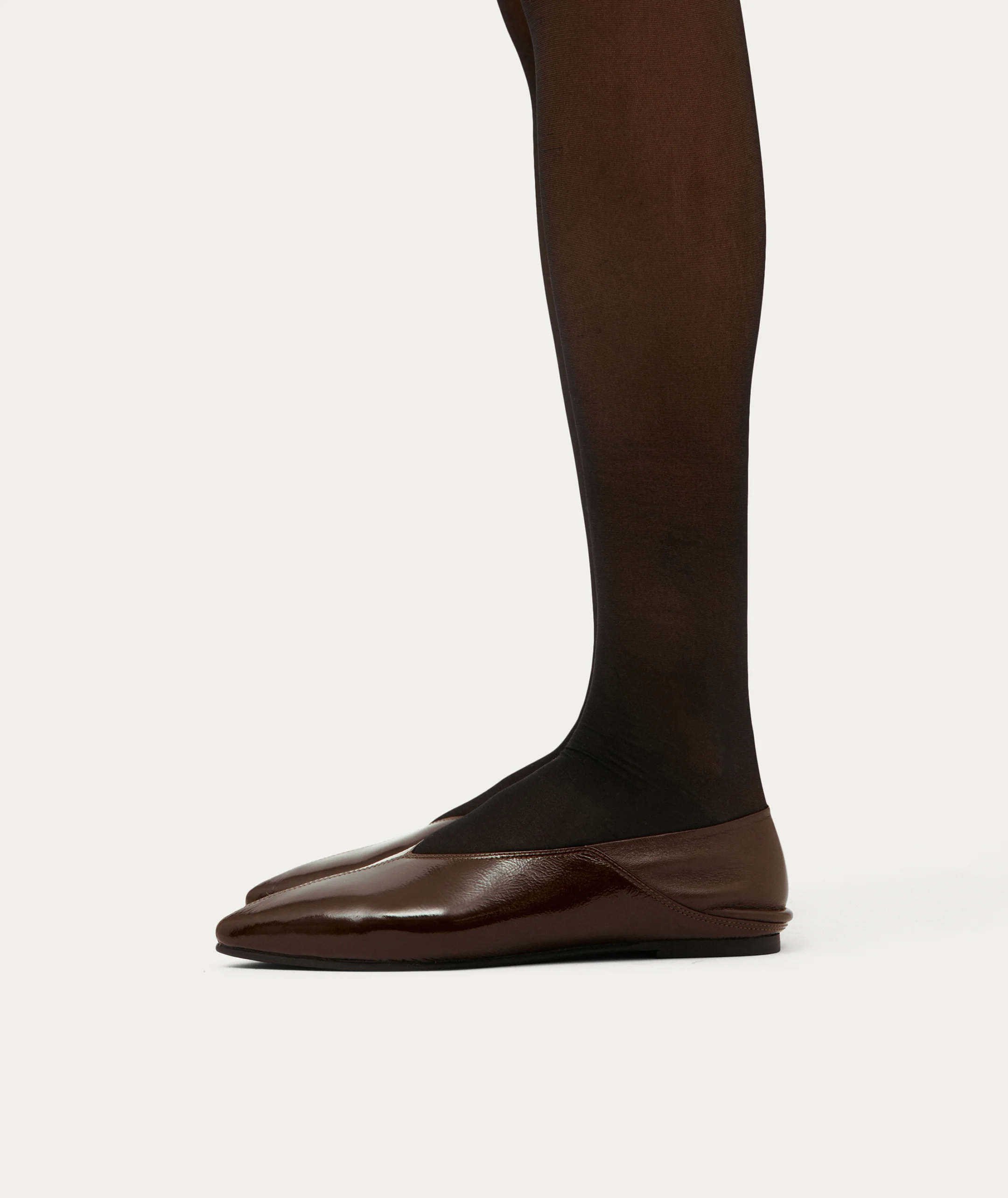 Epona Flat - Burgundy Patent - Image 10