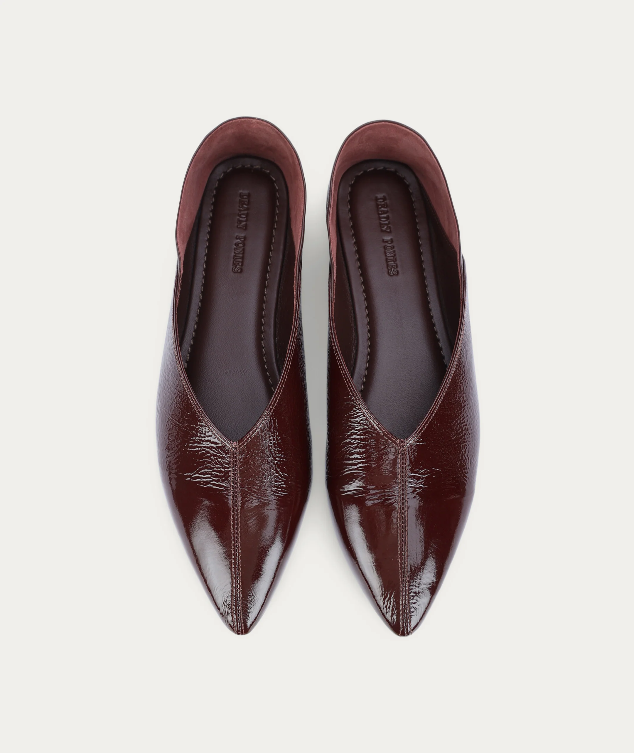 Epona Flat - Burgundy Patent - Image 4