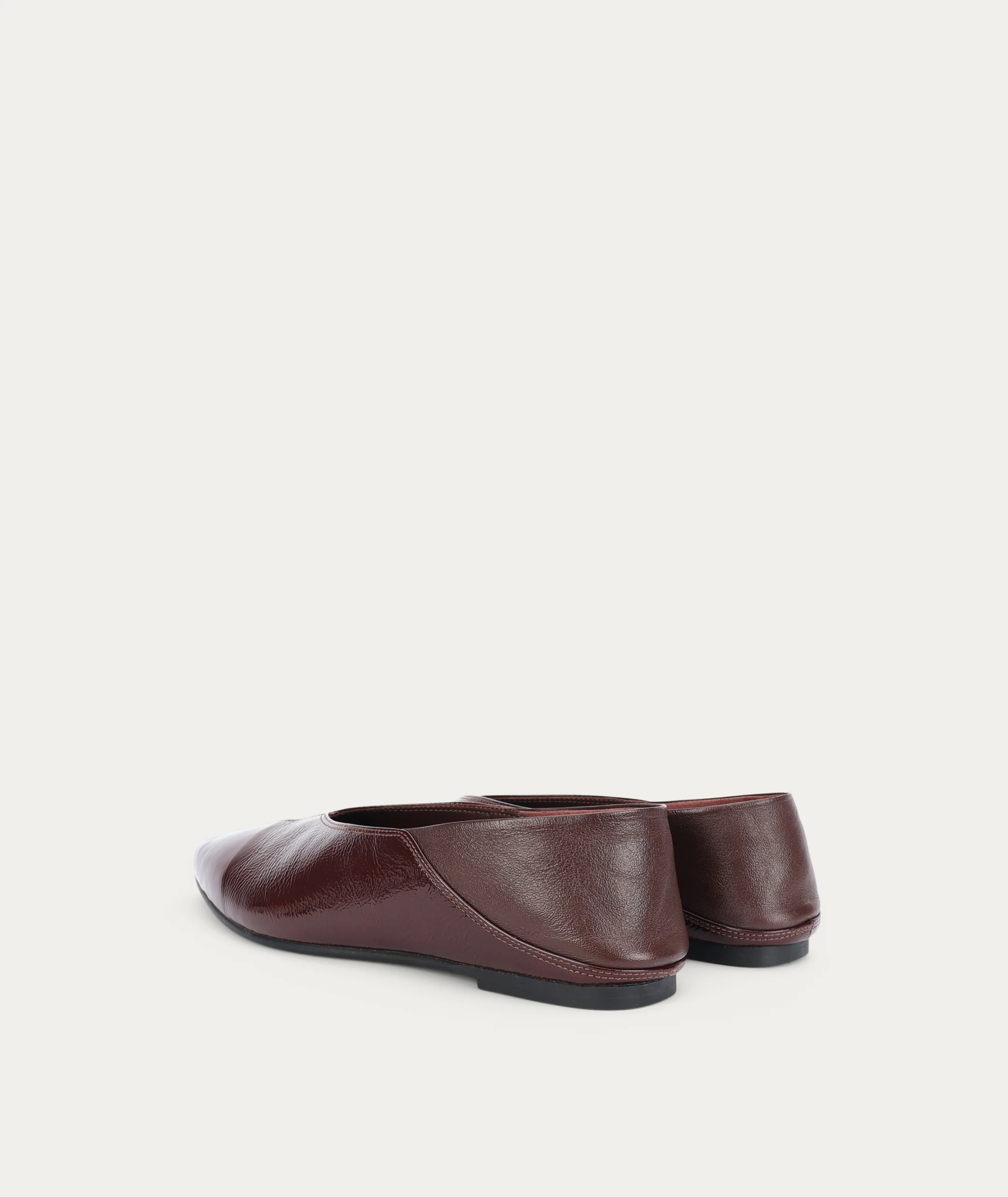 Epona Flat - Burgundy Patent - Image 5