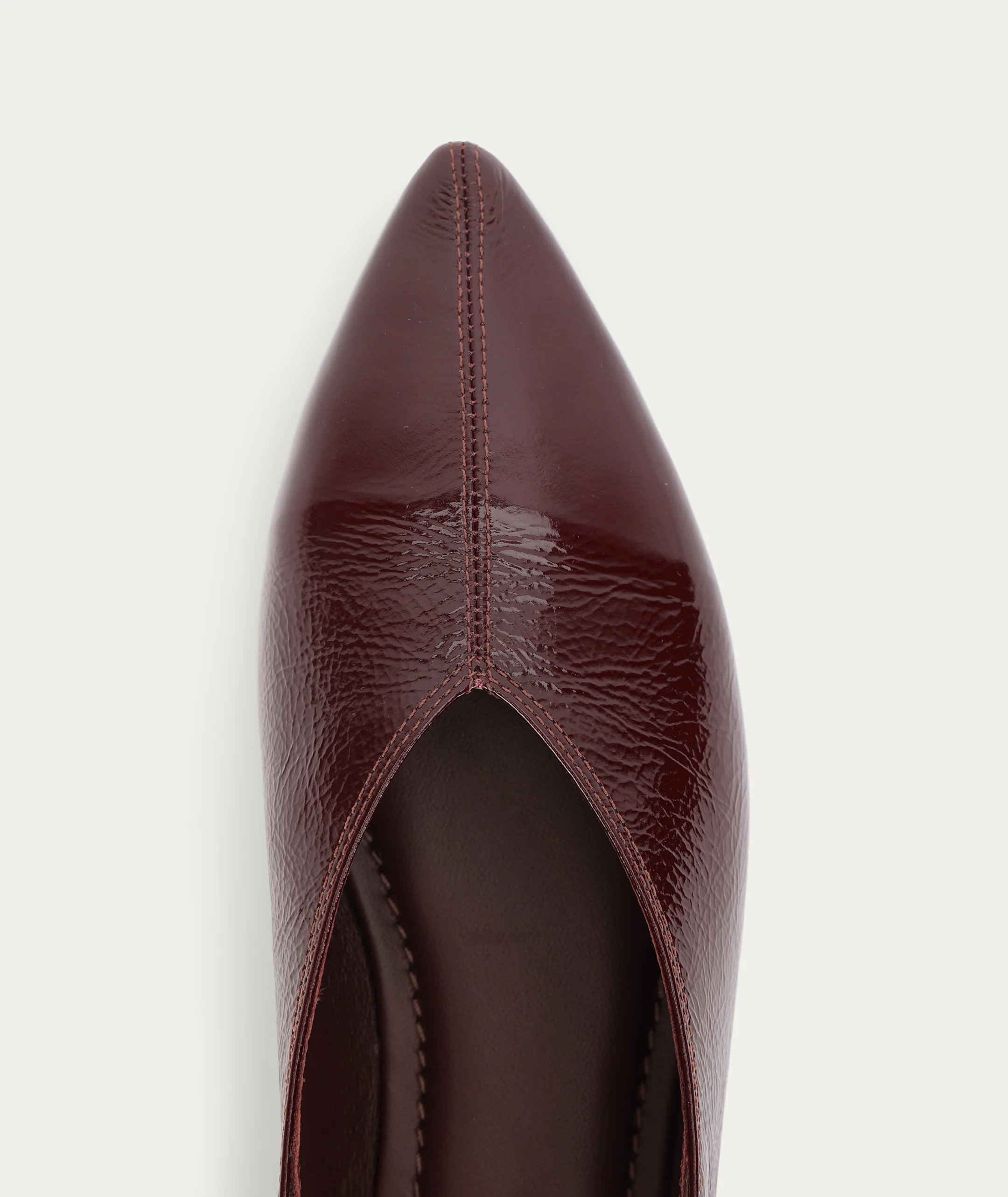 Epona Flat - Burgundy Patent - Image 6
