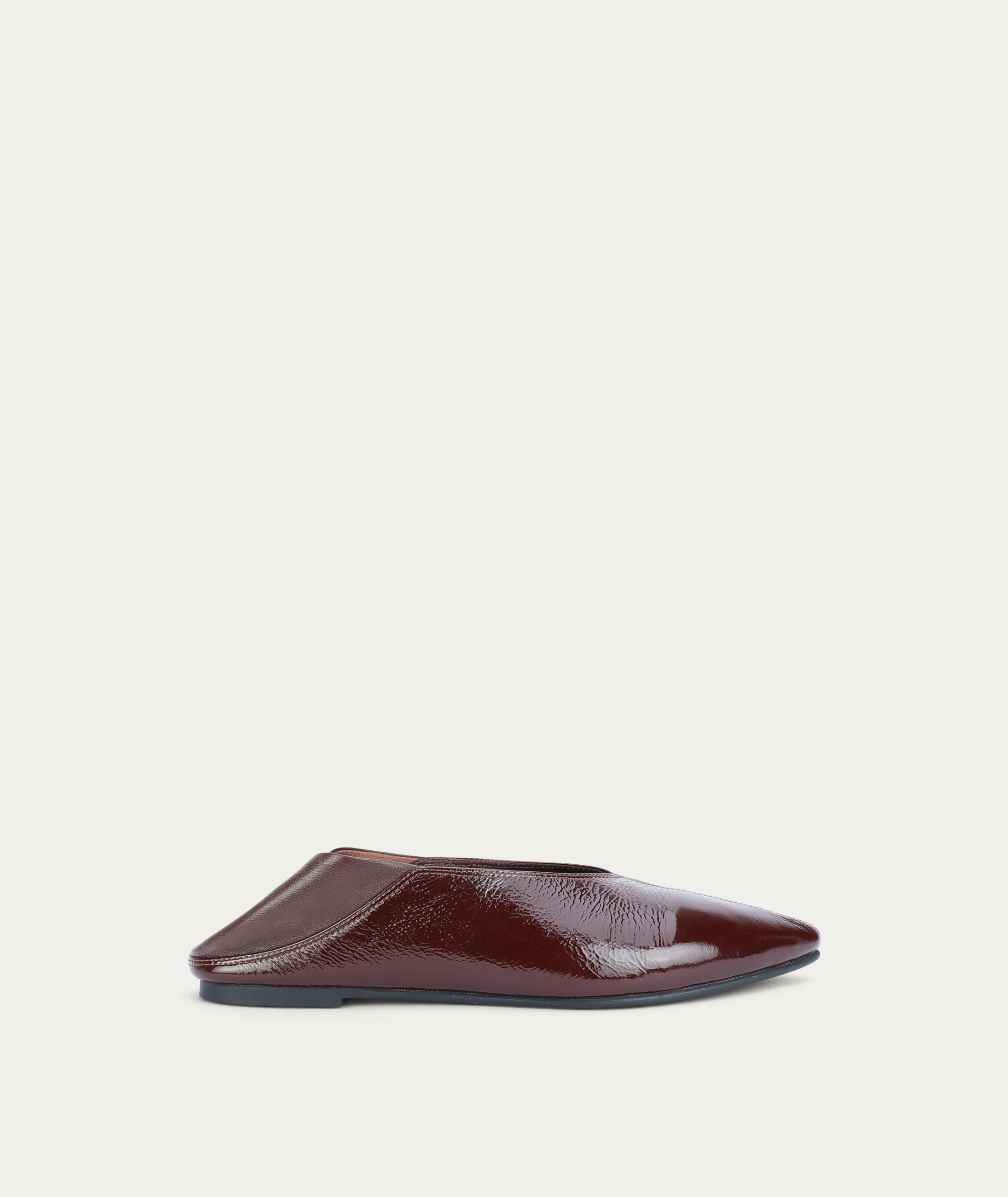 Epona Flat - Burgundy Patent - Image 7