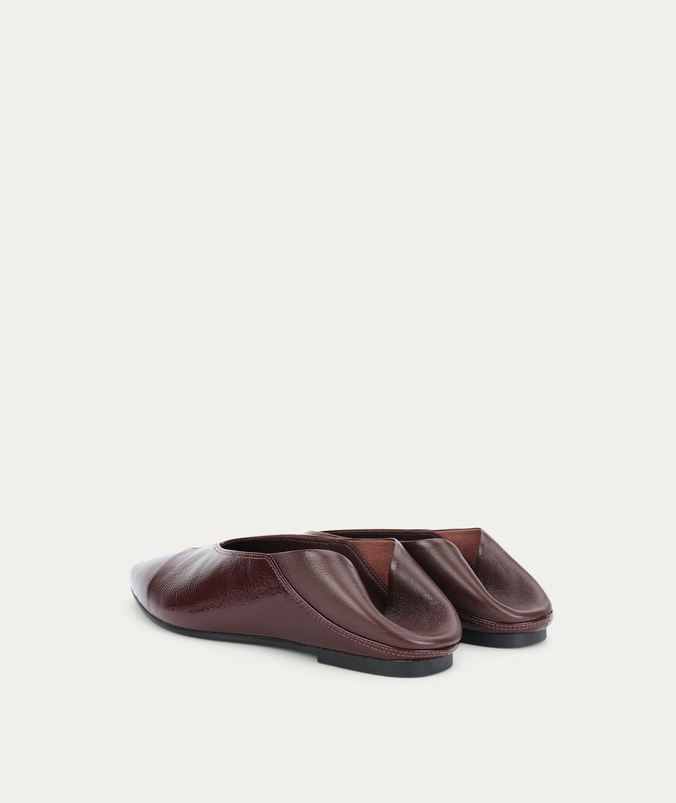 Epona Flat - Burgundy Patent - Image 8