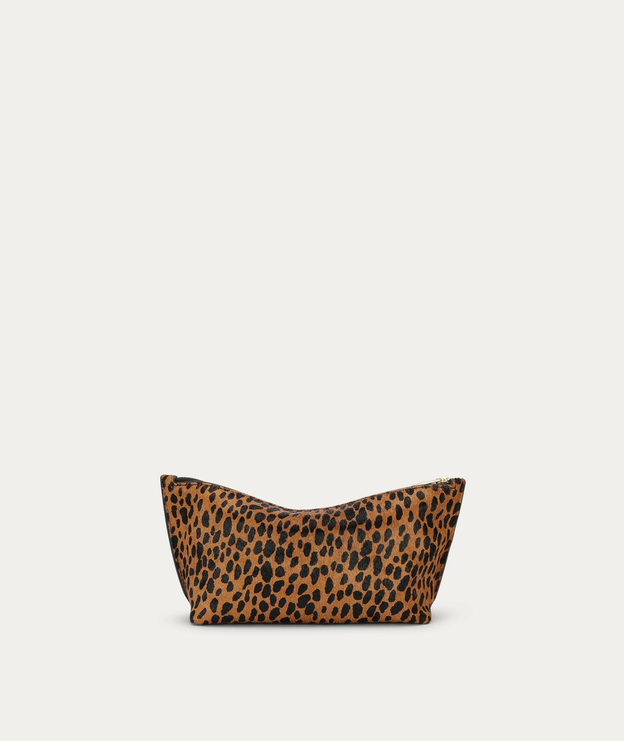 Medium Poucher - Cheetah Calf Hair