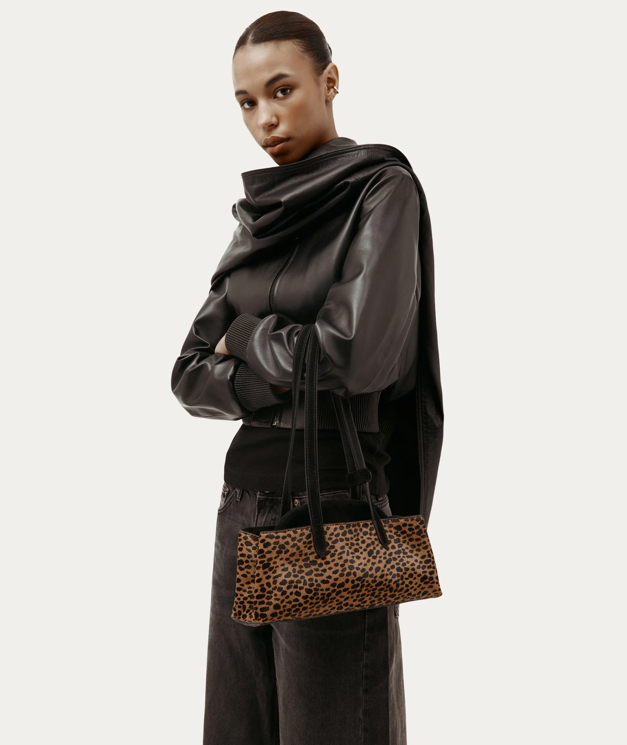 Mini Vault Tote - Cheetah Calf Hair - Image 2