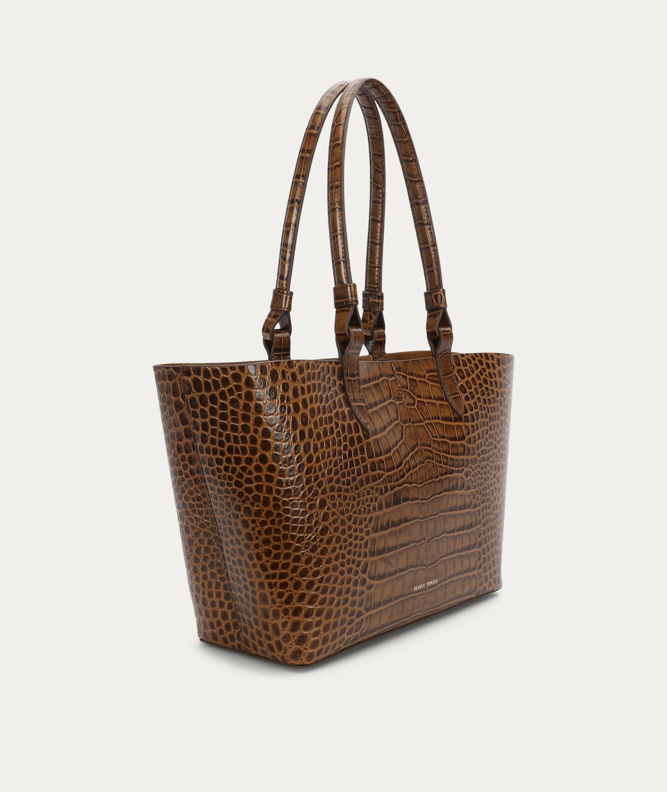 Mr Bandit Tote - Toffee Croc - Image 3