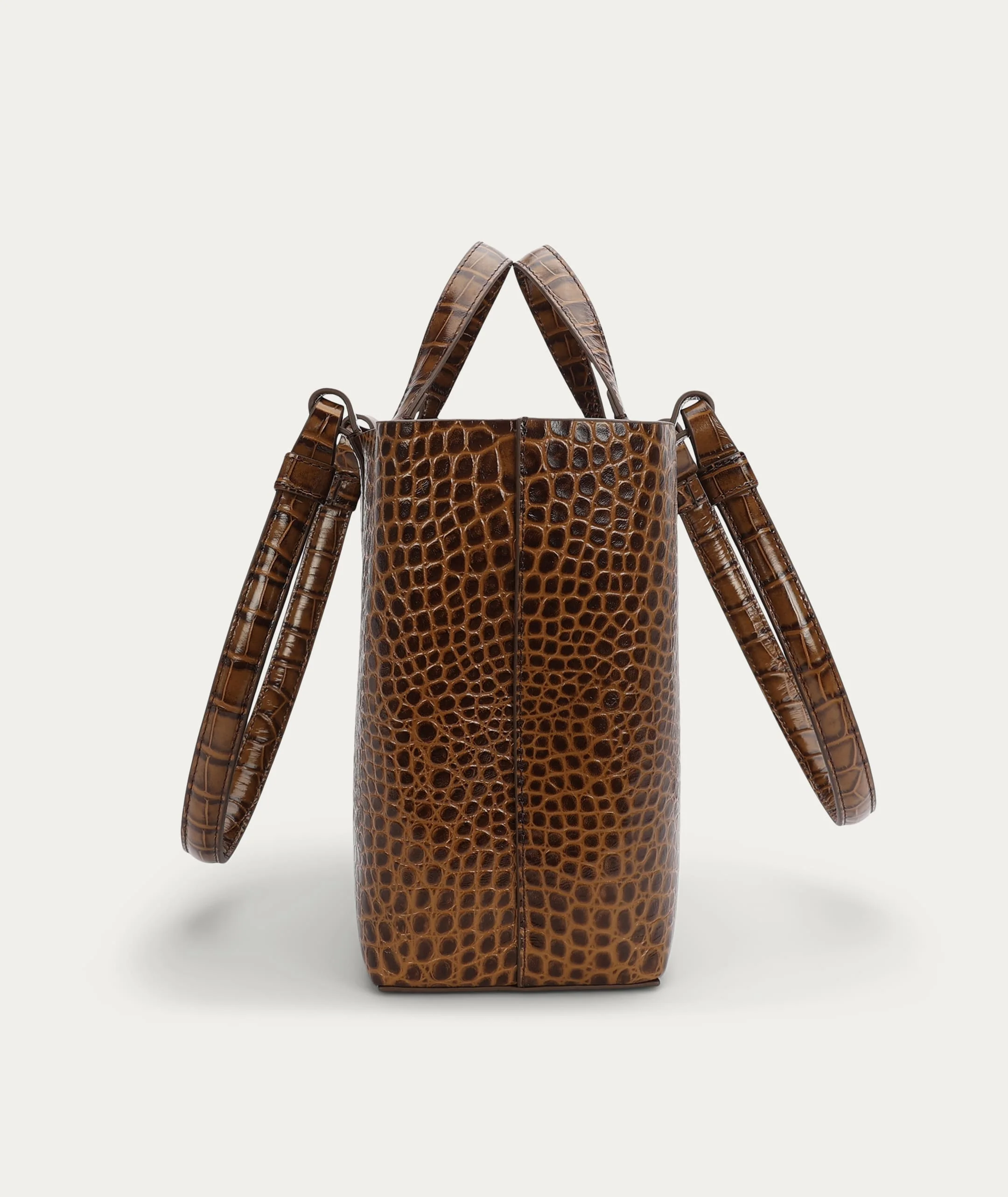 Mr Bandit Tote - Toffee Croc - Image 5