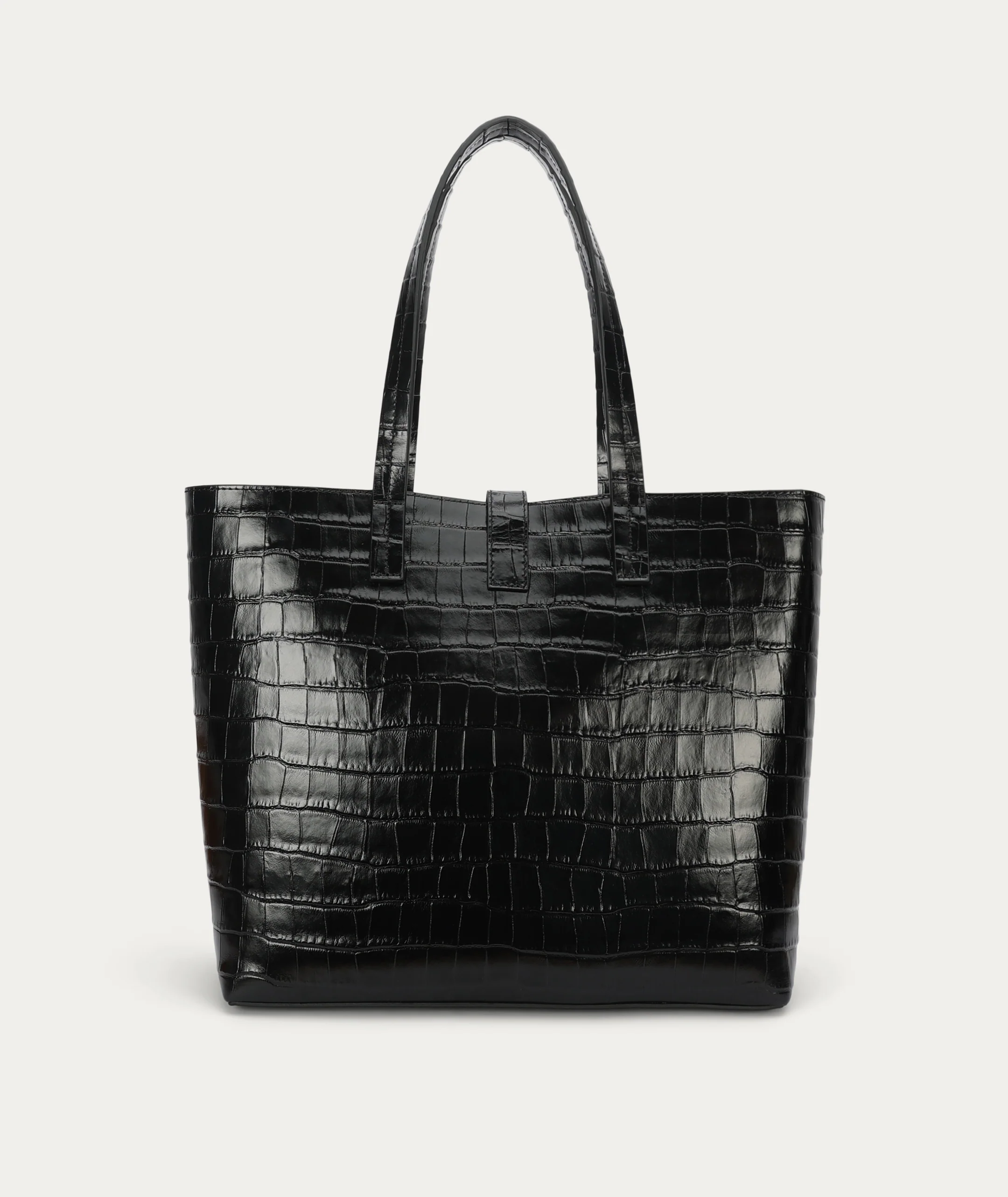 Mr Porter Tote - Black Croc - Image 4
