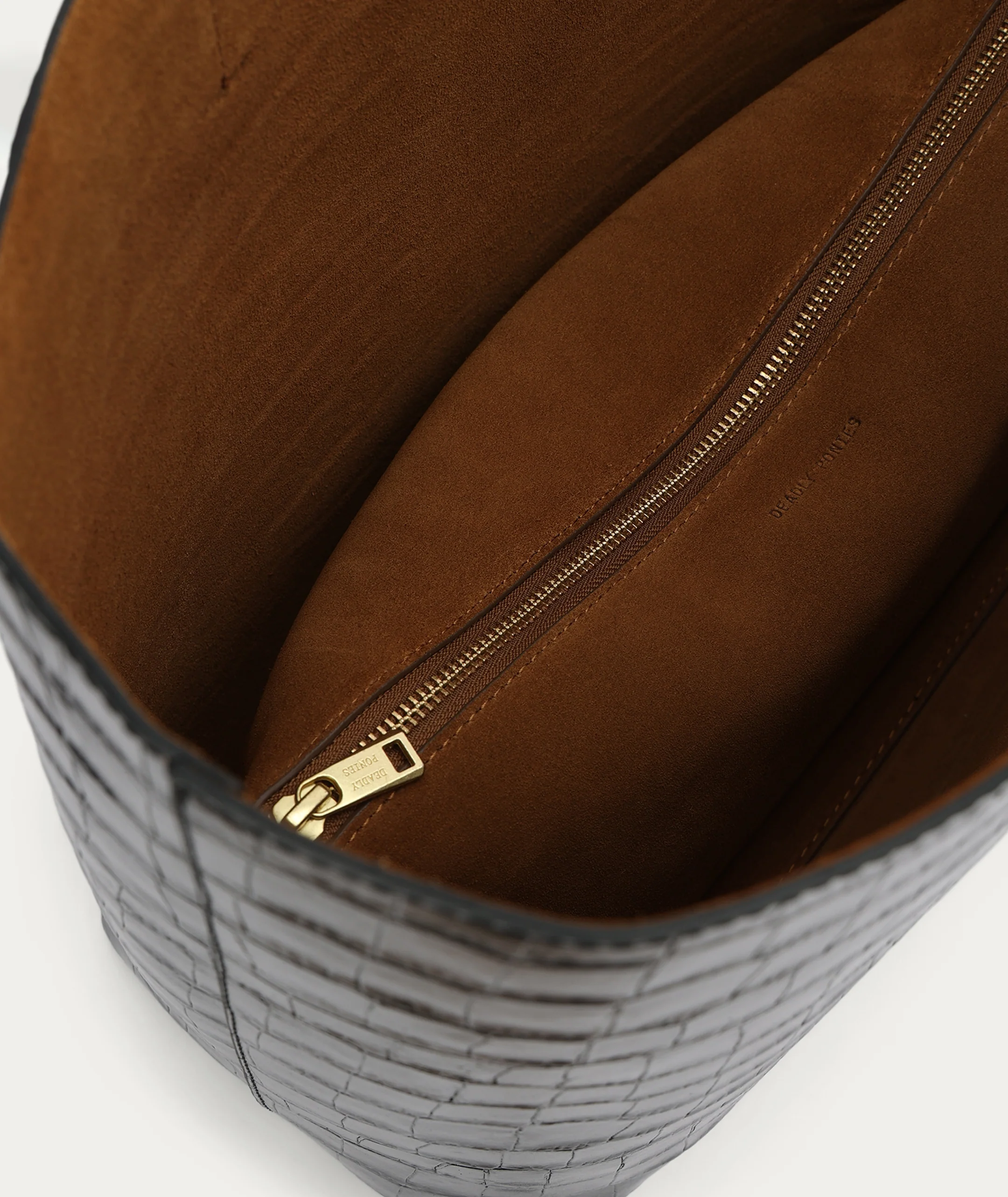 Mr Porter Tote - Black Croc - Image 6