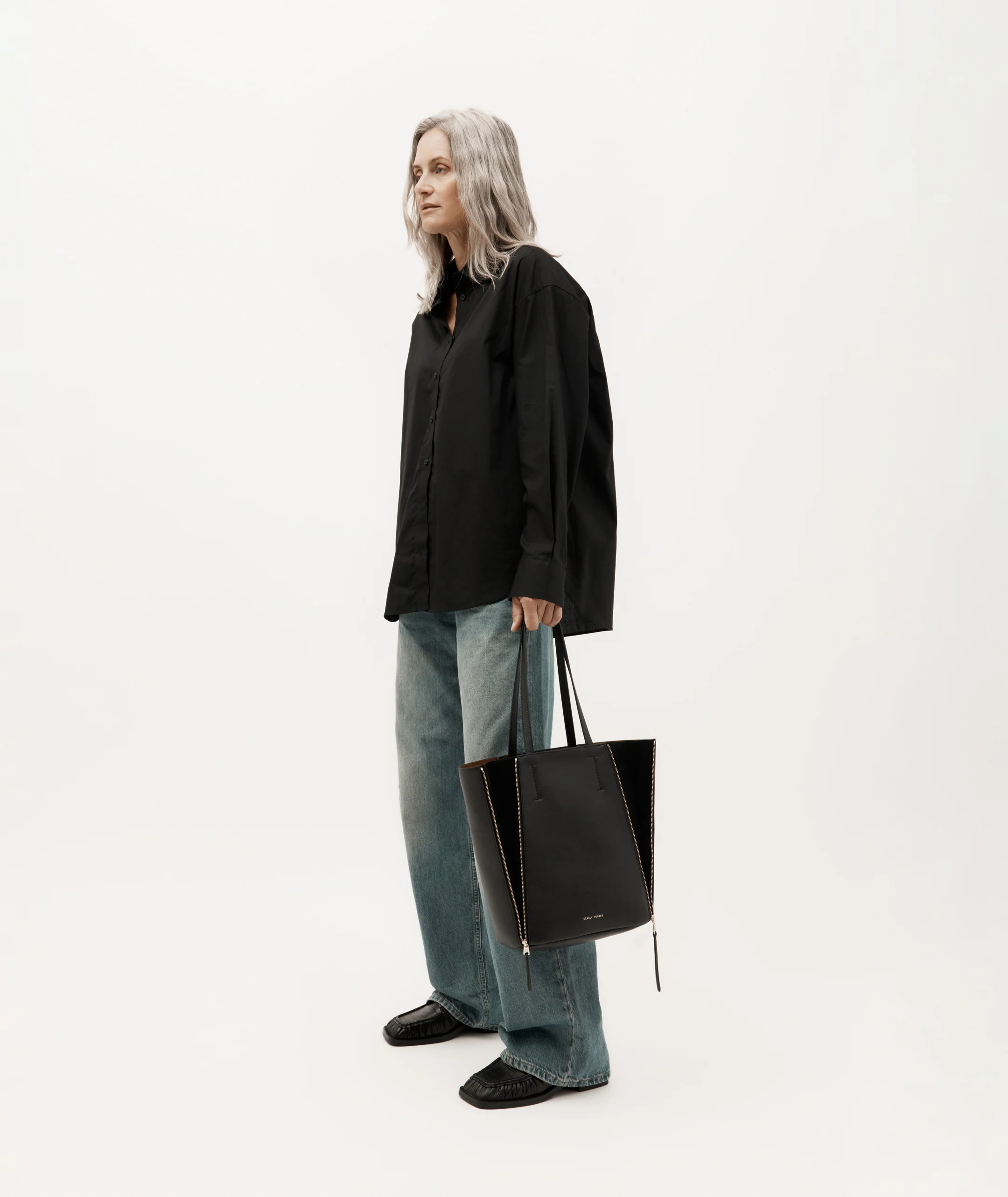 Mr Scurry Tote Midi - Black - Image 9