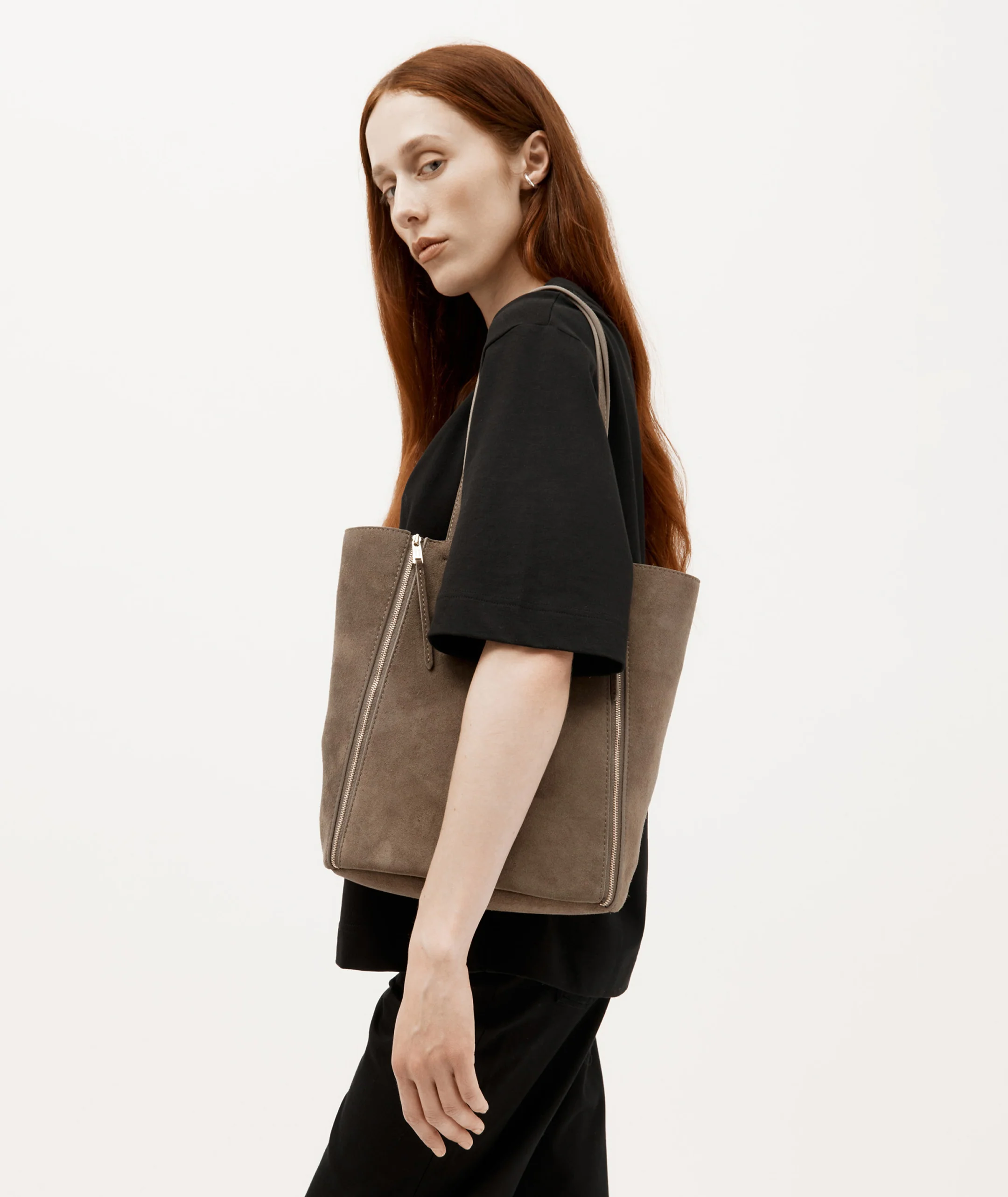 Mr Scurry Tote Midi - Dune Suede - Image 7