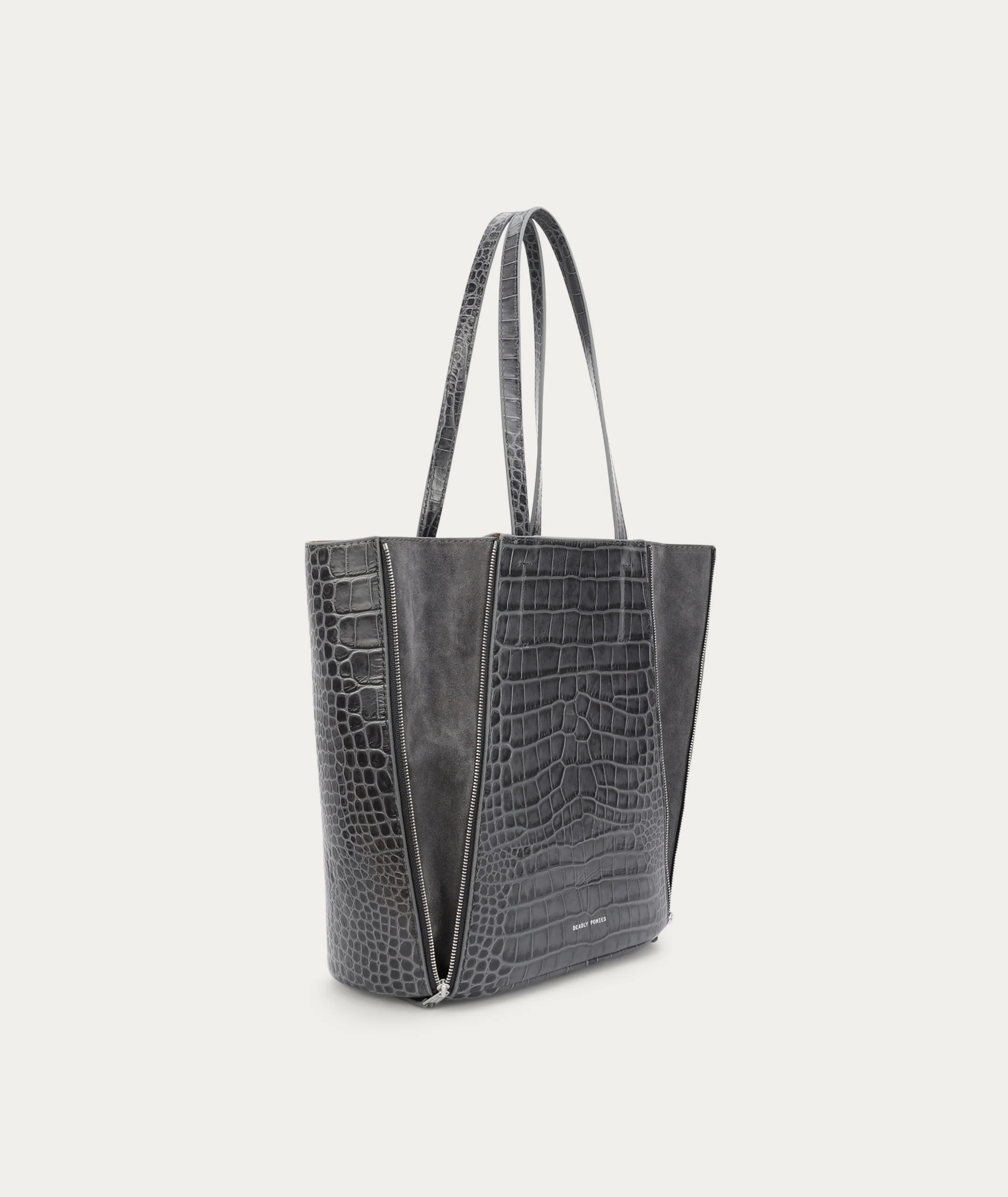 Mr Scurry Tote Midi - Flint Croc - Image 3