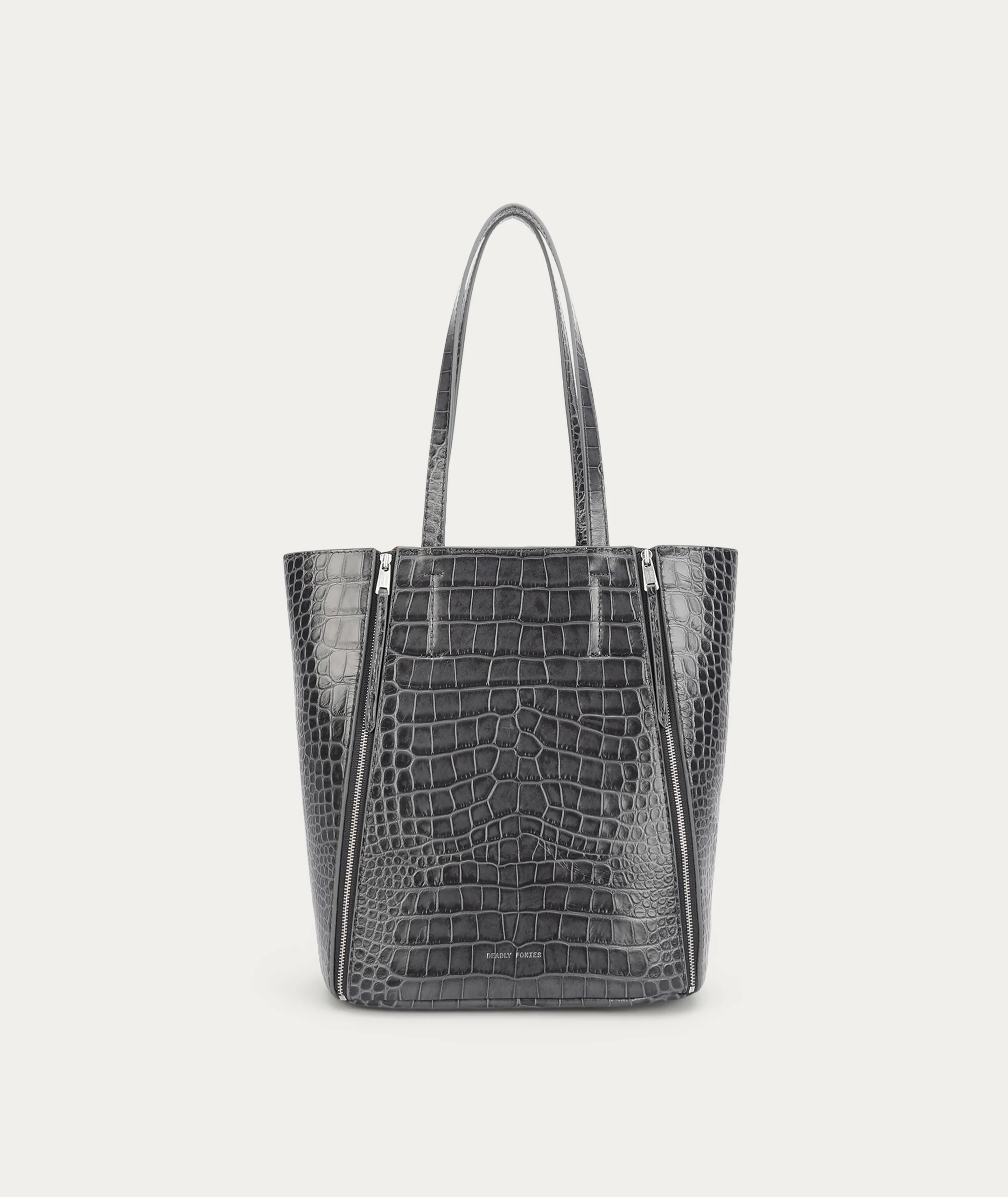 Mr Scurry Tote Midi - Flint Croc - Image 5