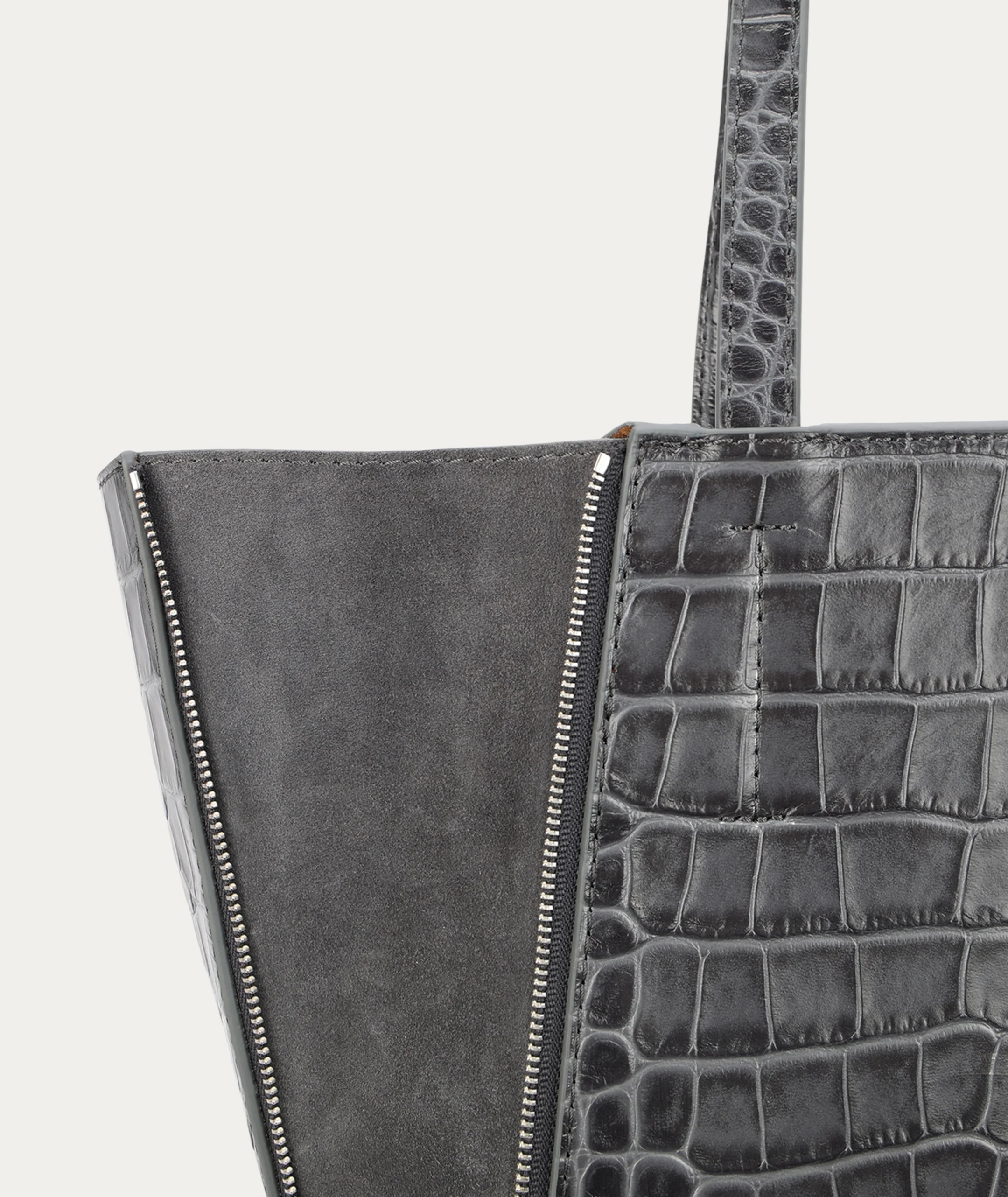 Mr Scurry Tote Midi - Flint Croc - Image 8