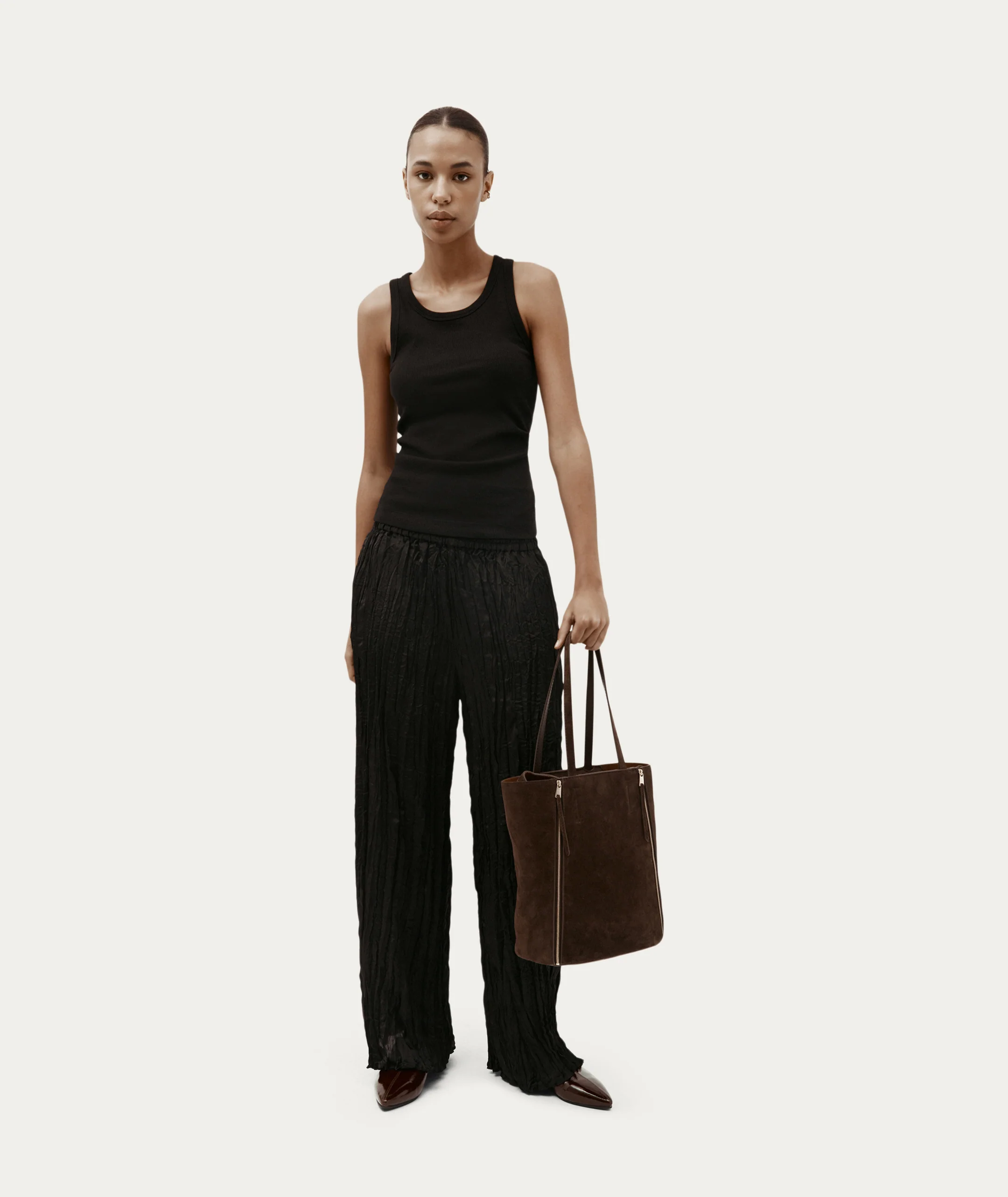 Mr Scurry Tote Midi - Java Suede - Image 9