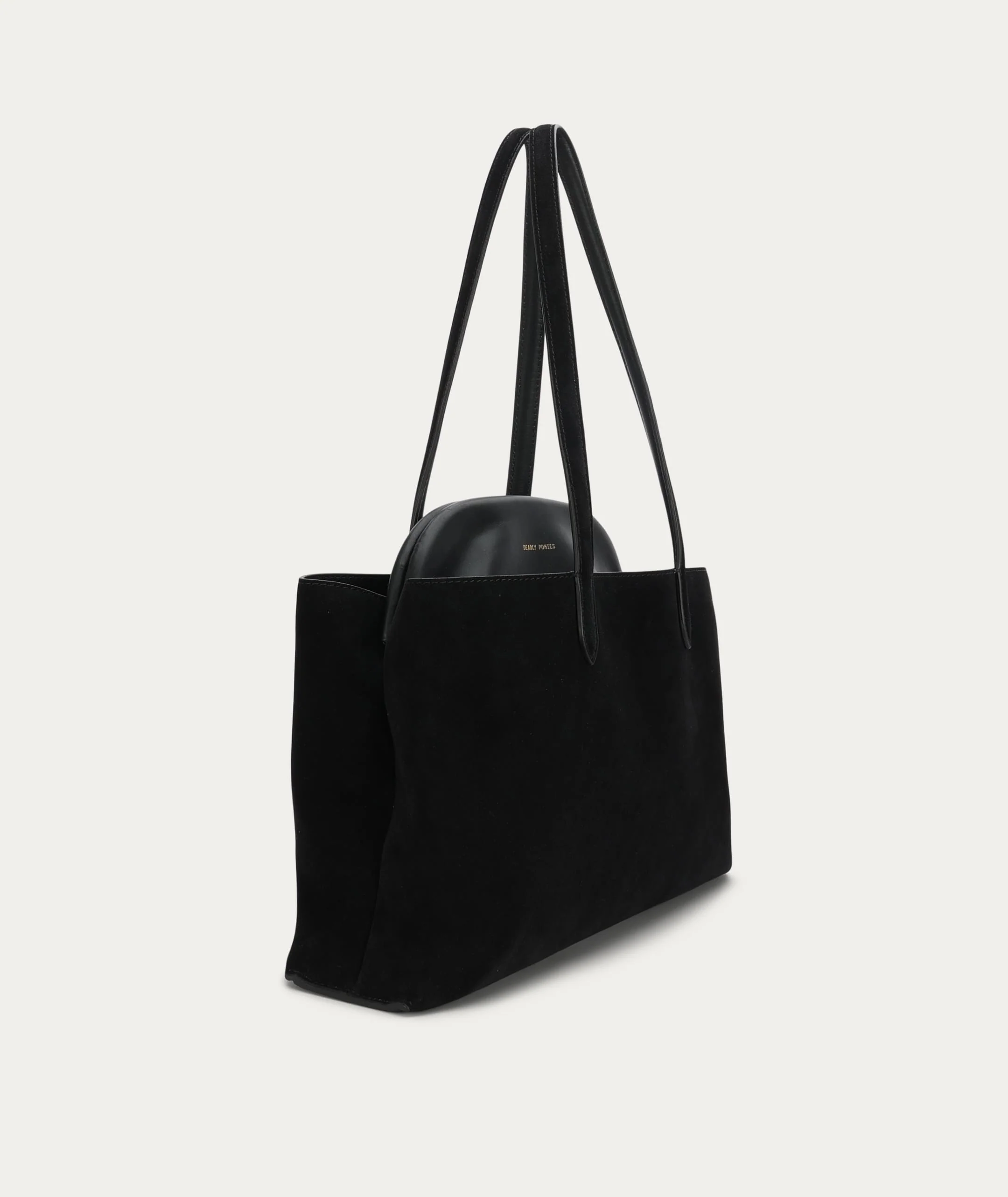 Mr Vault Tote - Black Suede - Image 3