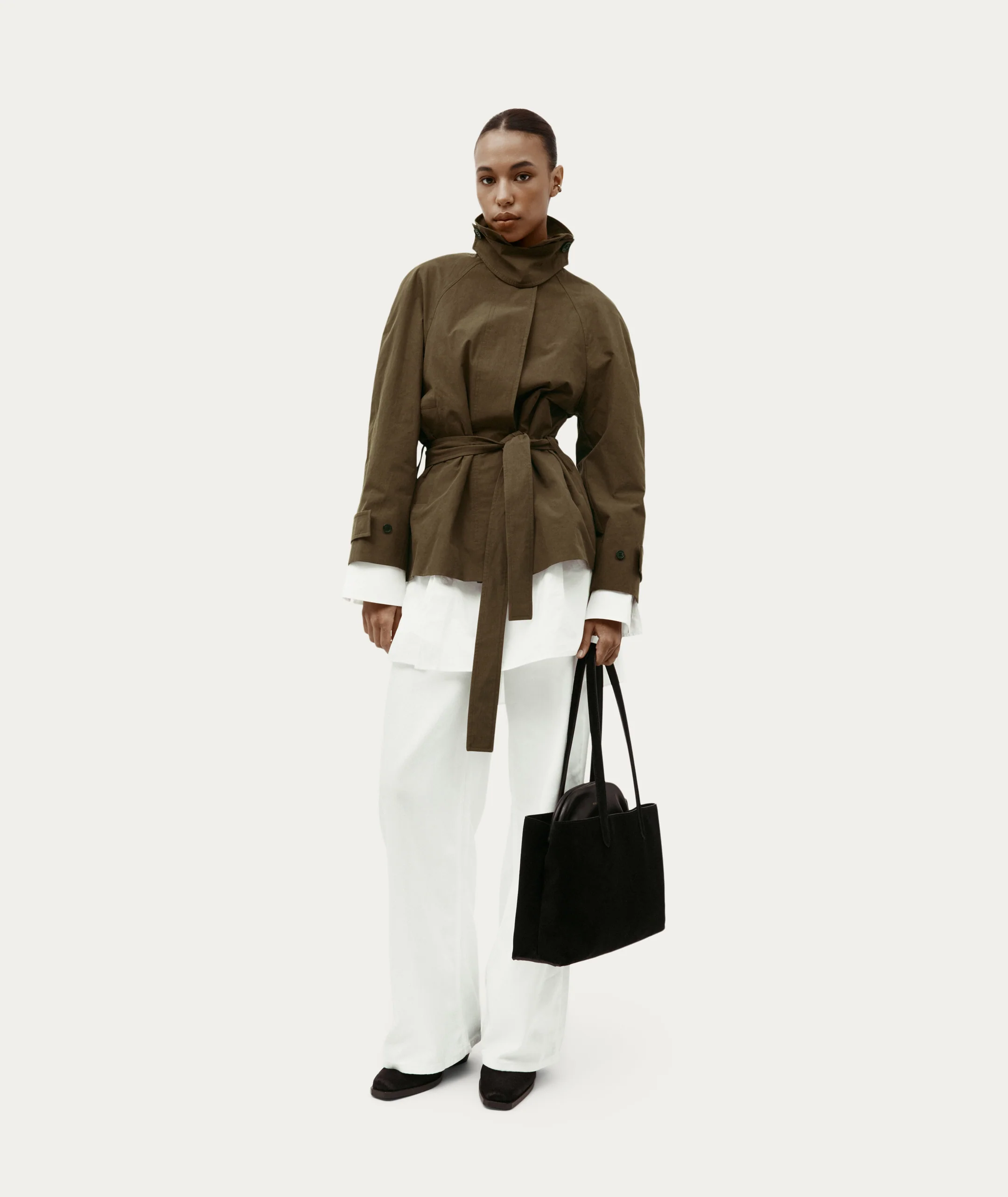 Mr Vault Tote - Black Suede - Image 7