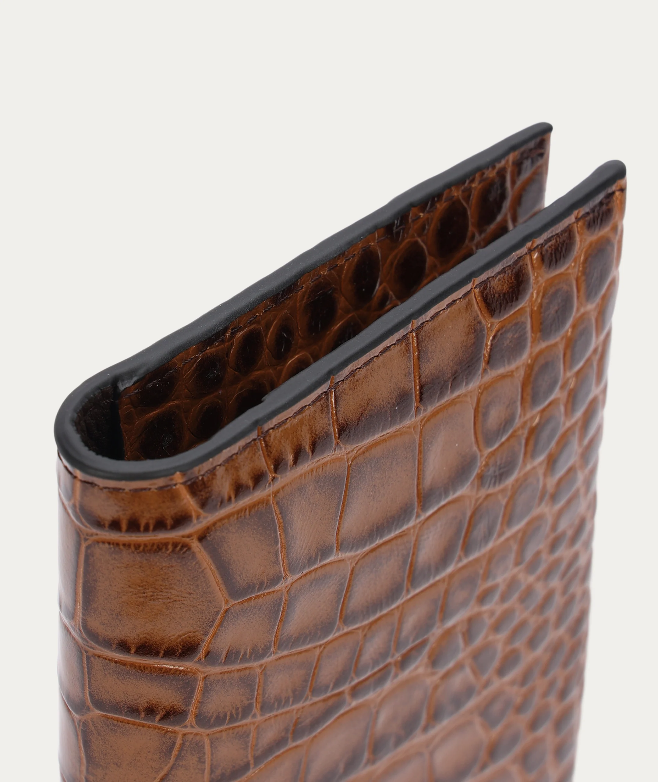 Passport Holder - Toffee Croc - Image 5