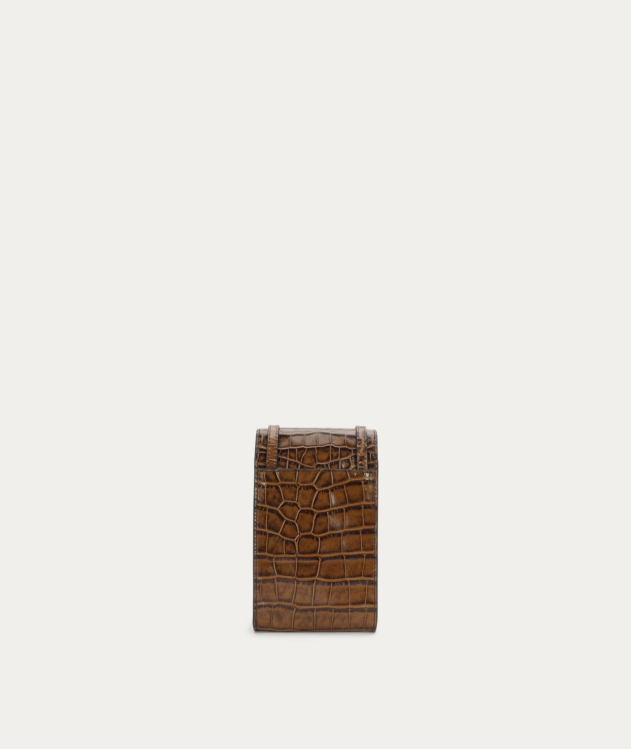 Poucheroo Leather Strap - Toffee Croc - Image 4