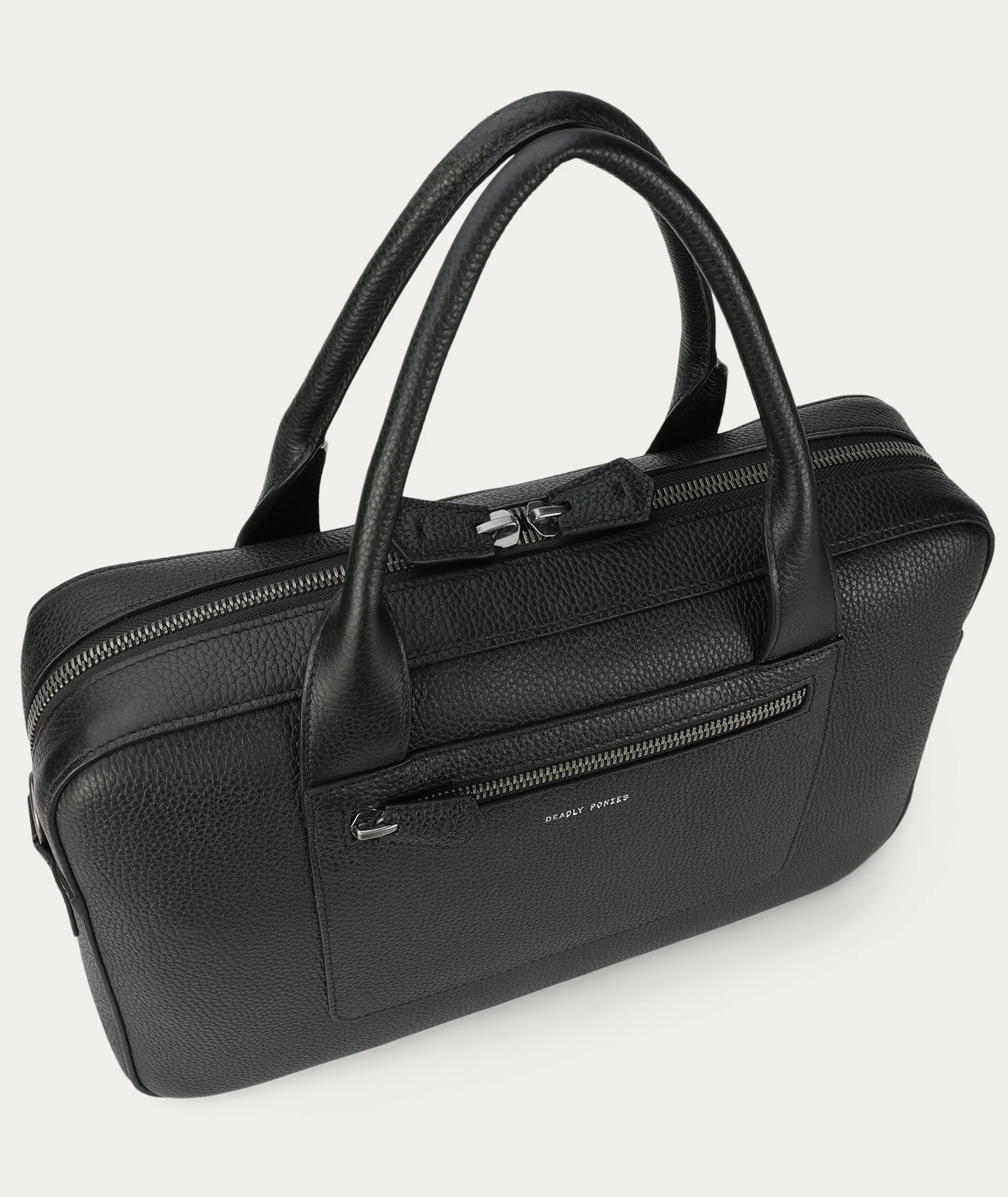Zorro Briefcase FW26 - Black/Gunmetal - Image 6